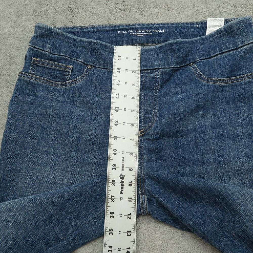 Chico's Pull On Jeans Women's Size 2R US-12R High-Rise Jegging Ankle 26" Inseam - Picture 7 of 15
